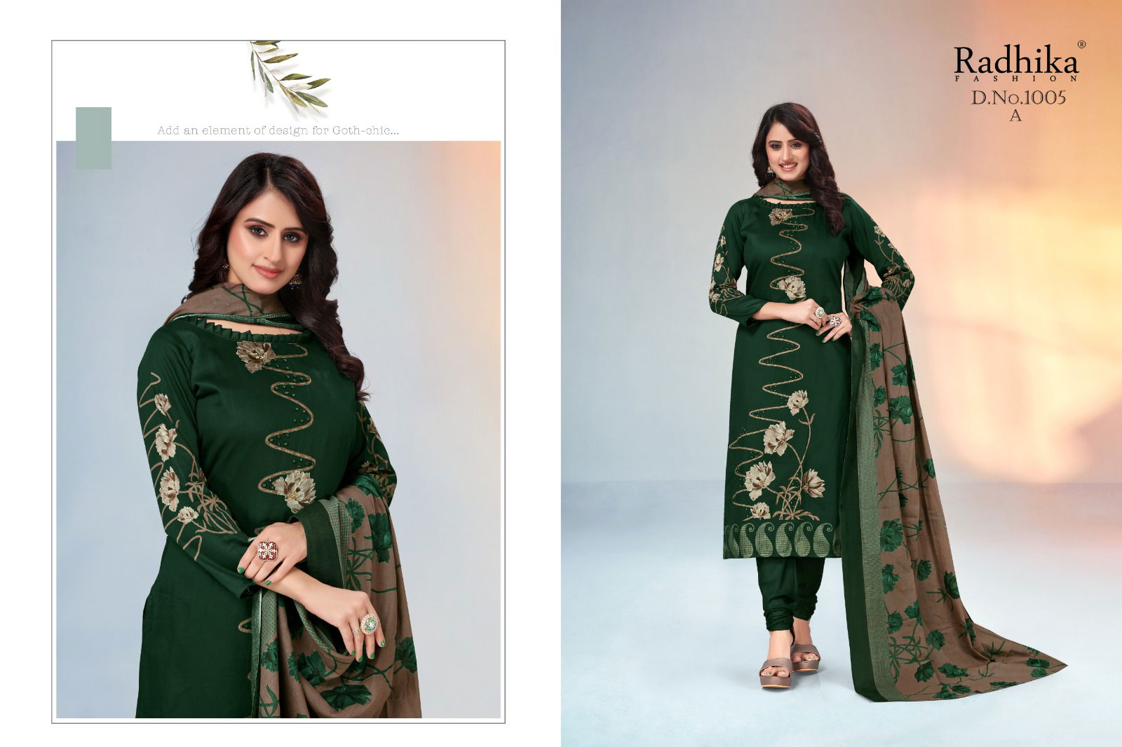 Jivika By Radhika Azara Printed Cotton Dress Material Wholesale Market In Surat
